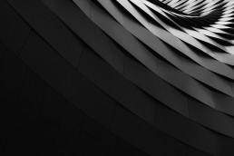 Abstract black geometric shape